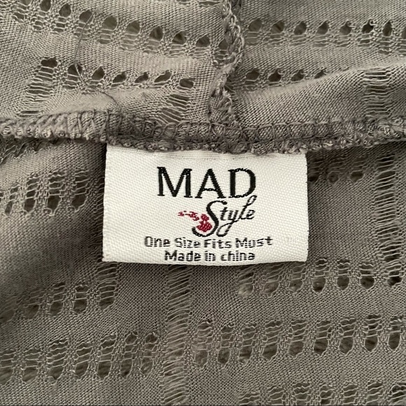 Mad Style Sleeveless Asymmetrical Open Front Cardi - Picture 7 of 10